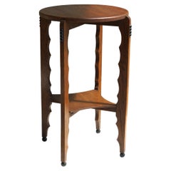 Dutch Art Deco Amsterdam School pedestal table, 1920s
