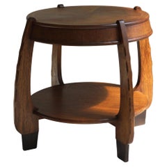 Rare Amsterdam School Art Deco side or lamp table by N.V. Hero de Groot, 1920s