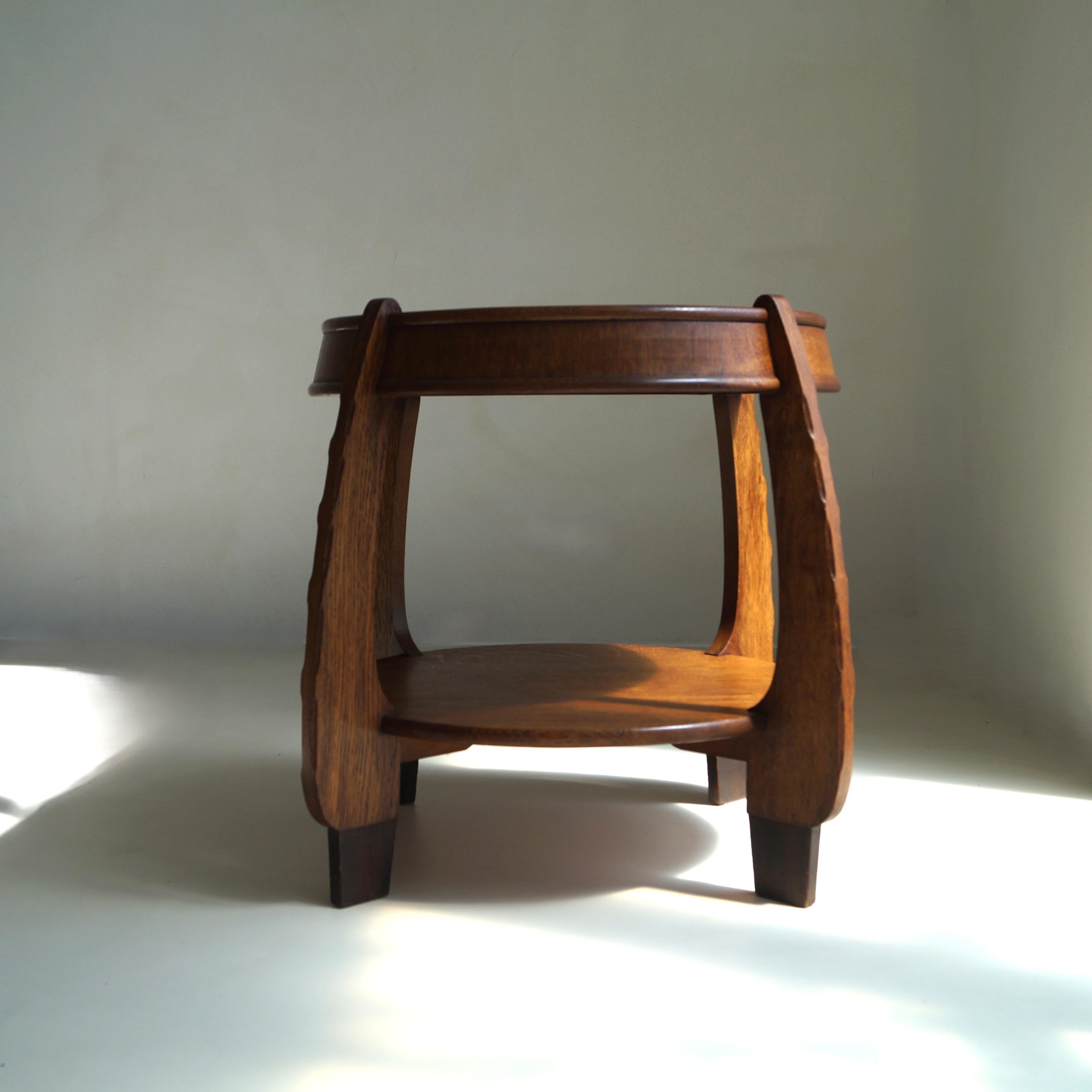 Rare Amsterdam School Art Deco side or lamp table by N.V. Hero de Groot, 1920s For Sale 2