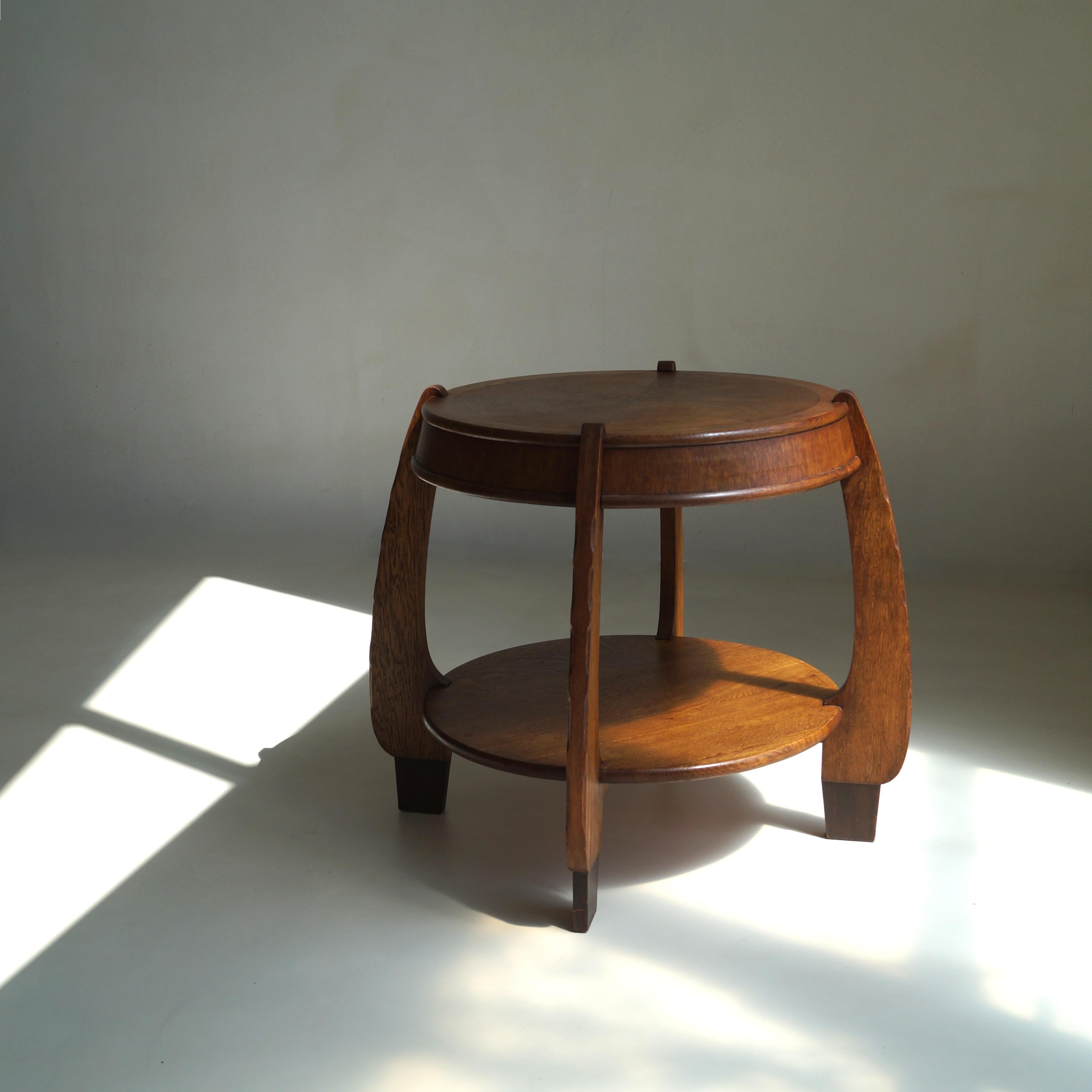 Rare Amsterdam School Art Deco side or lamp table by N.V. Hero de Groot, 1920s For Sale 10