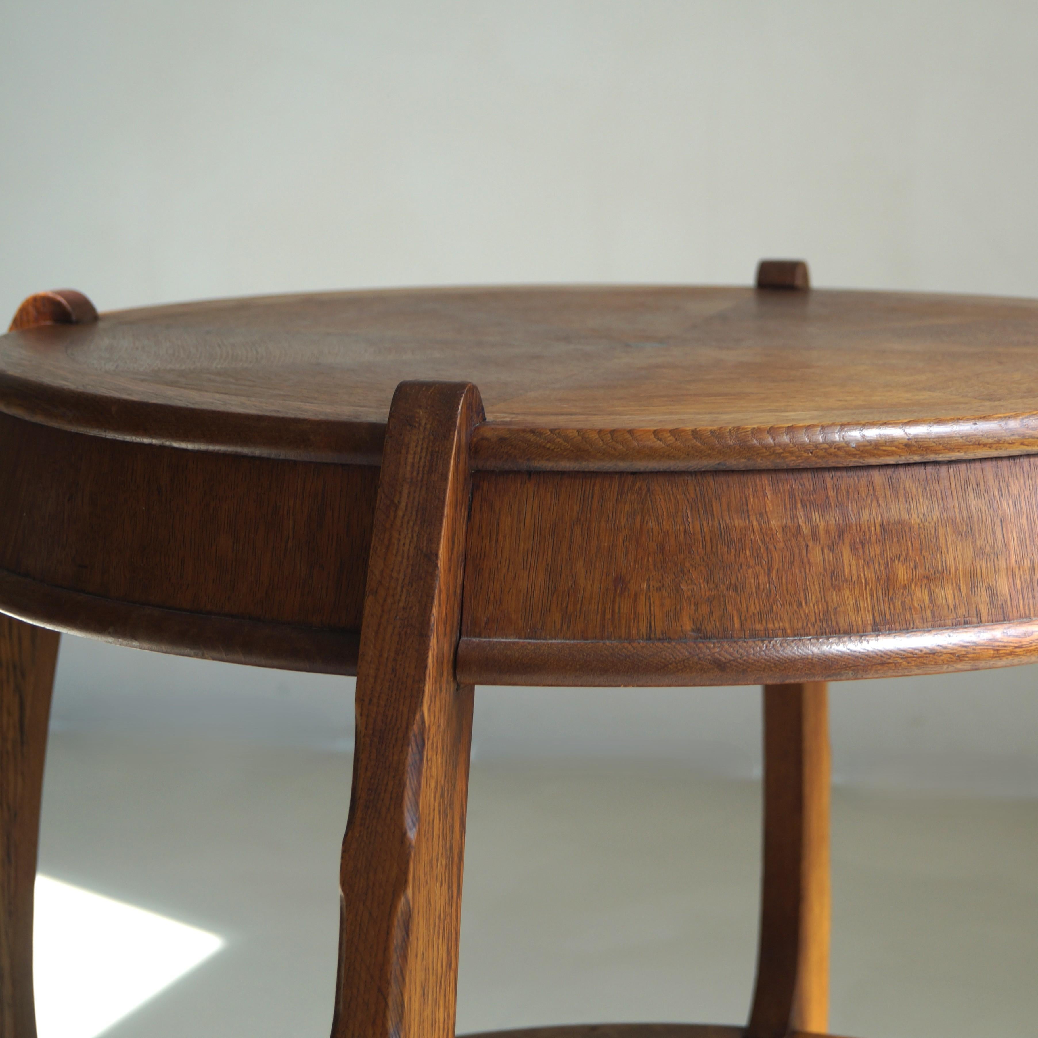 Rare Amsterdam School Art Deco side or lamp table by N.V. Hero de Groot, 1920s For Sale 9