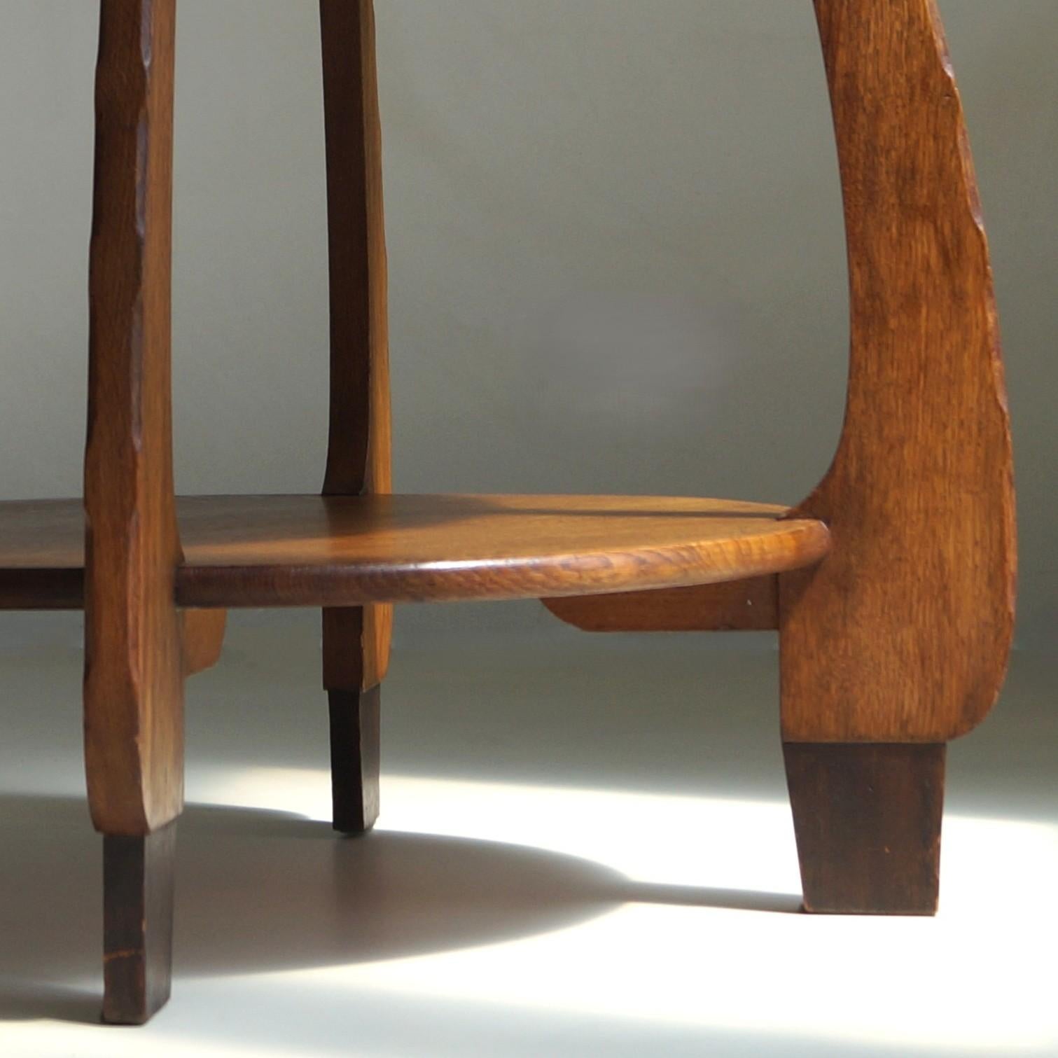Rare Amsterdam School Art Deco side or lamp table by N.V. Hero de Groot, 1920s For Sale 8