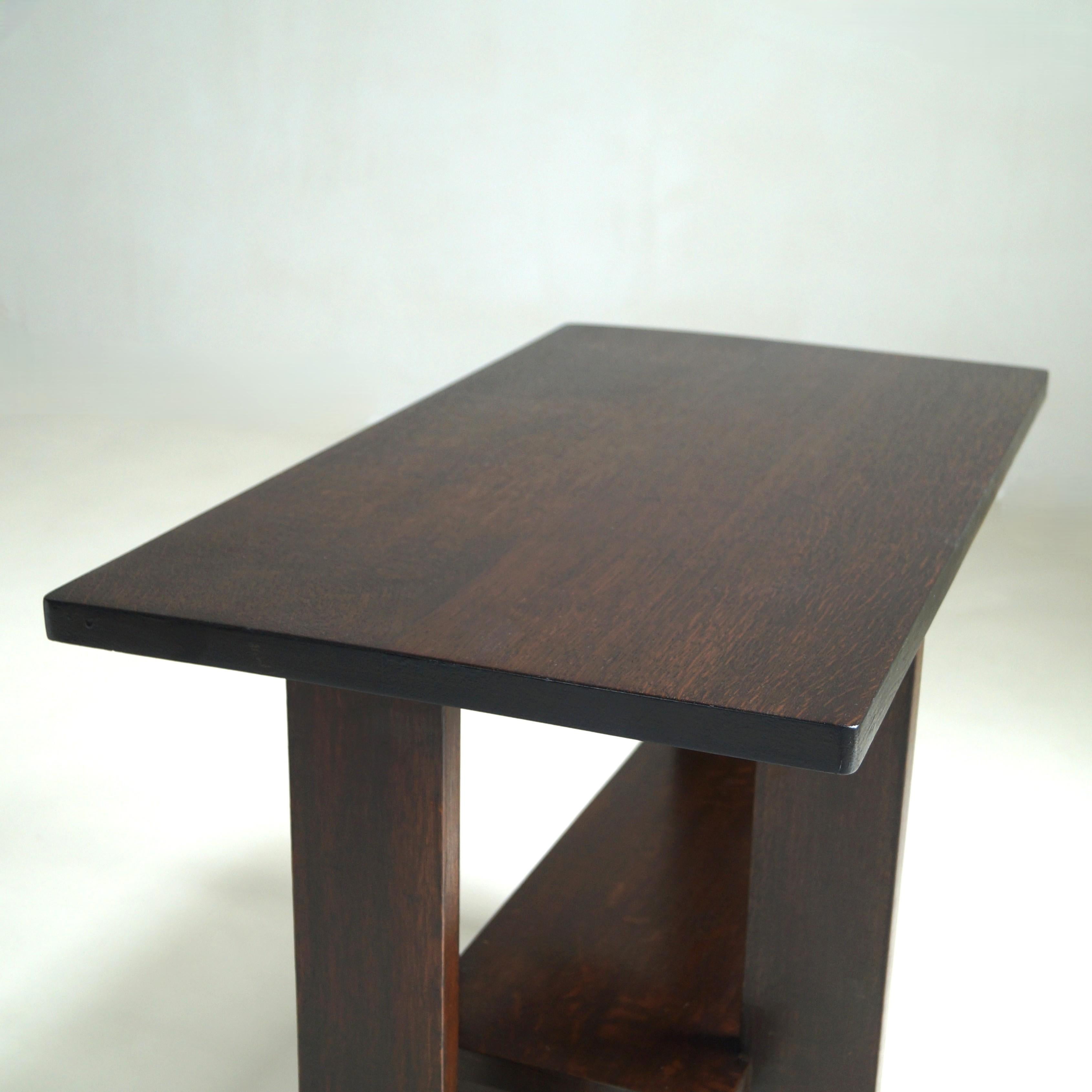 Dutch Art Deco modernist console table, The Hague School, 1920s For Sale 8