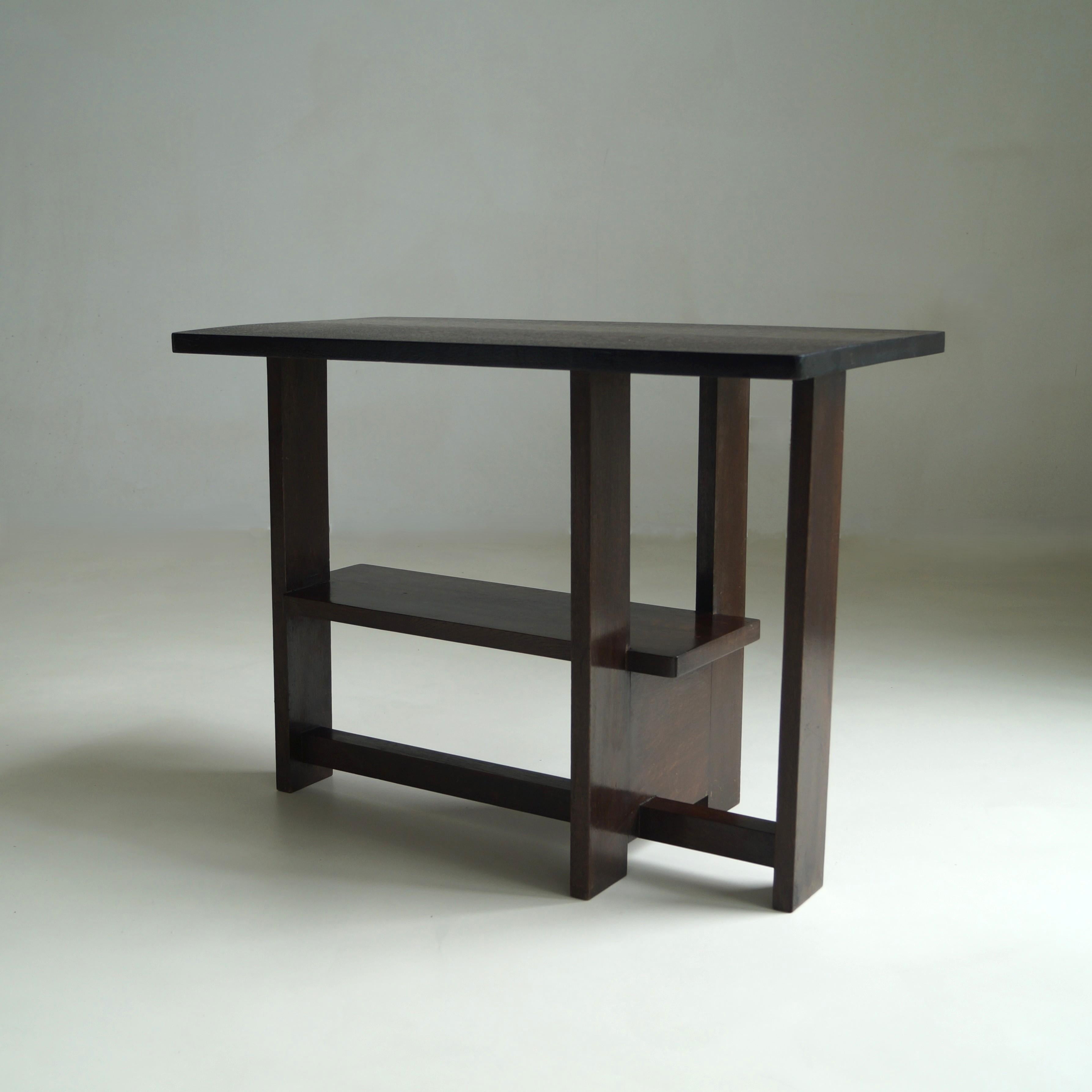 Dutch Art Deco modernist console table, The Hague School, 1920s For Sale 10