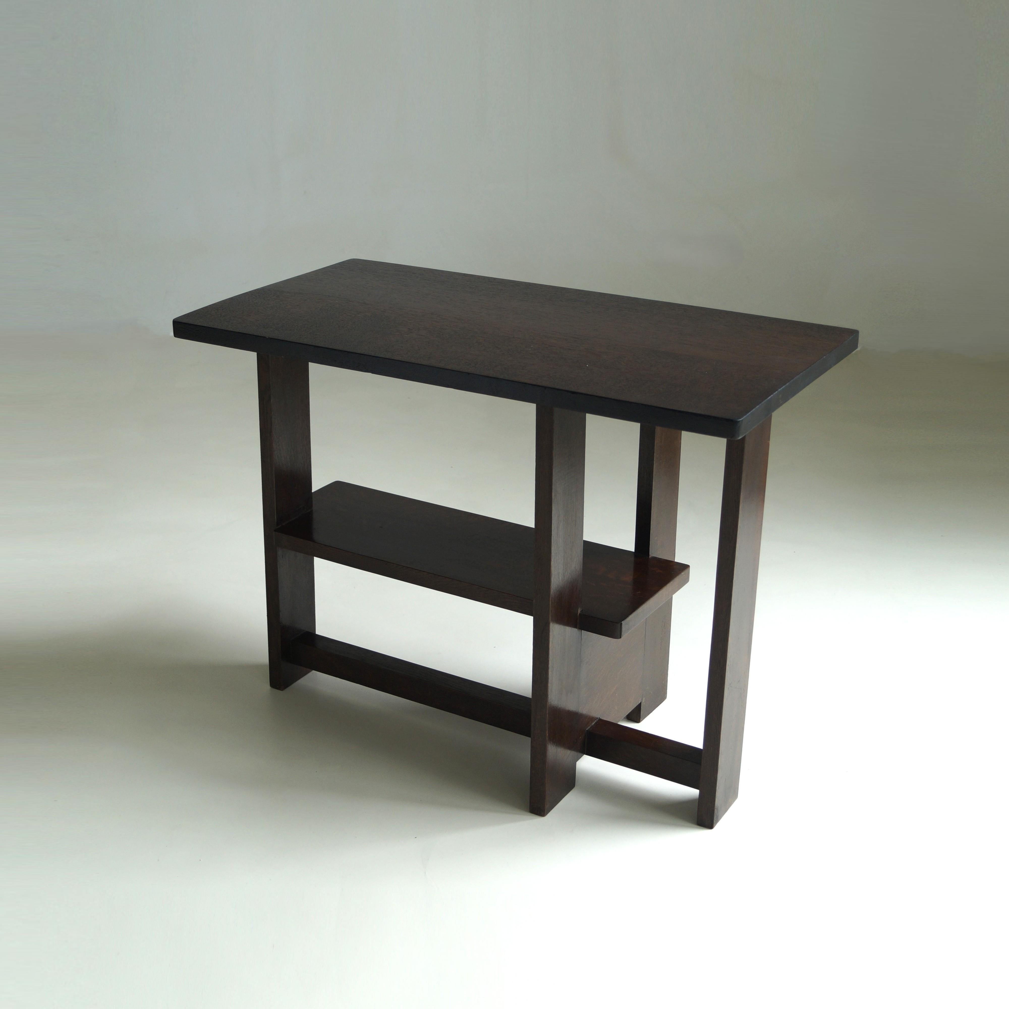 Dutch Art Deco modernist console table, The Hague School, 1920s For Sale 9