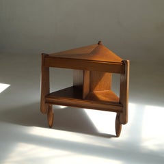 Table d'appoint triangulaire rare de style Art déco néerlandais, Anton Lucas, années 1920