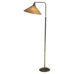 Lampada da terra modernista in stile Bauhaus con paralume originale, anni ’20-’30