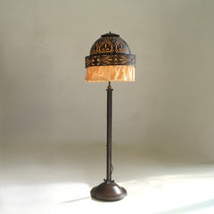 Dutch Art Deco Amsterdam School Floor Lamp by Winkelman & Van der Bijl, 1920s