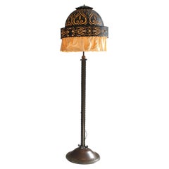 Dutch Art Deco Amsterdam School Floor Lamp by Winkelman & Van der Bijl, 1920s
