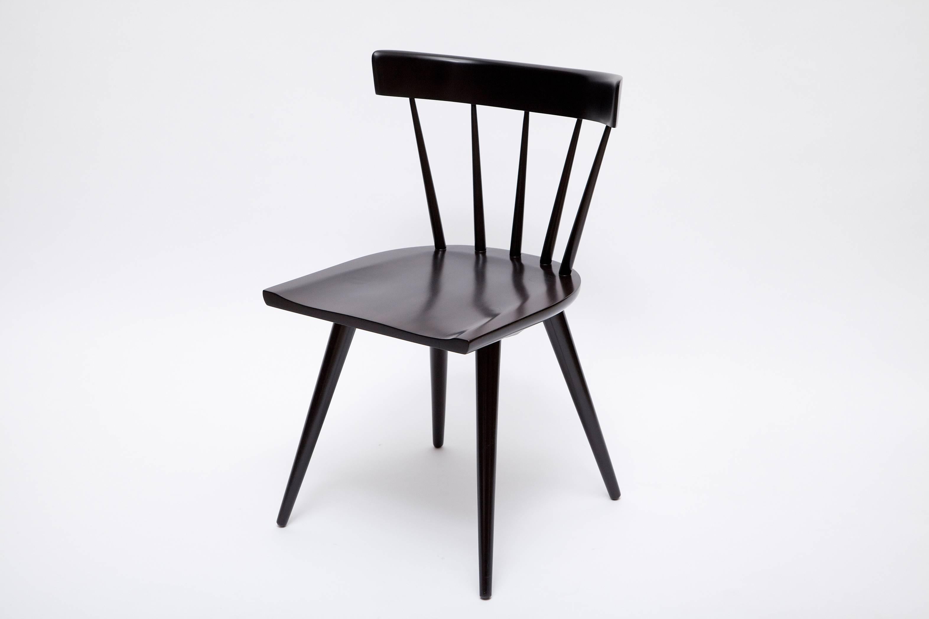 Mid-Century Modern Set of Six Ebonized Planner Group Chairs by Paul McCobb for Winchendon