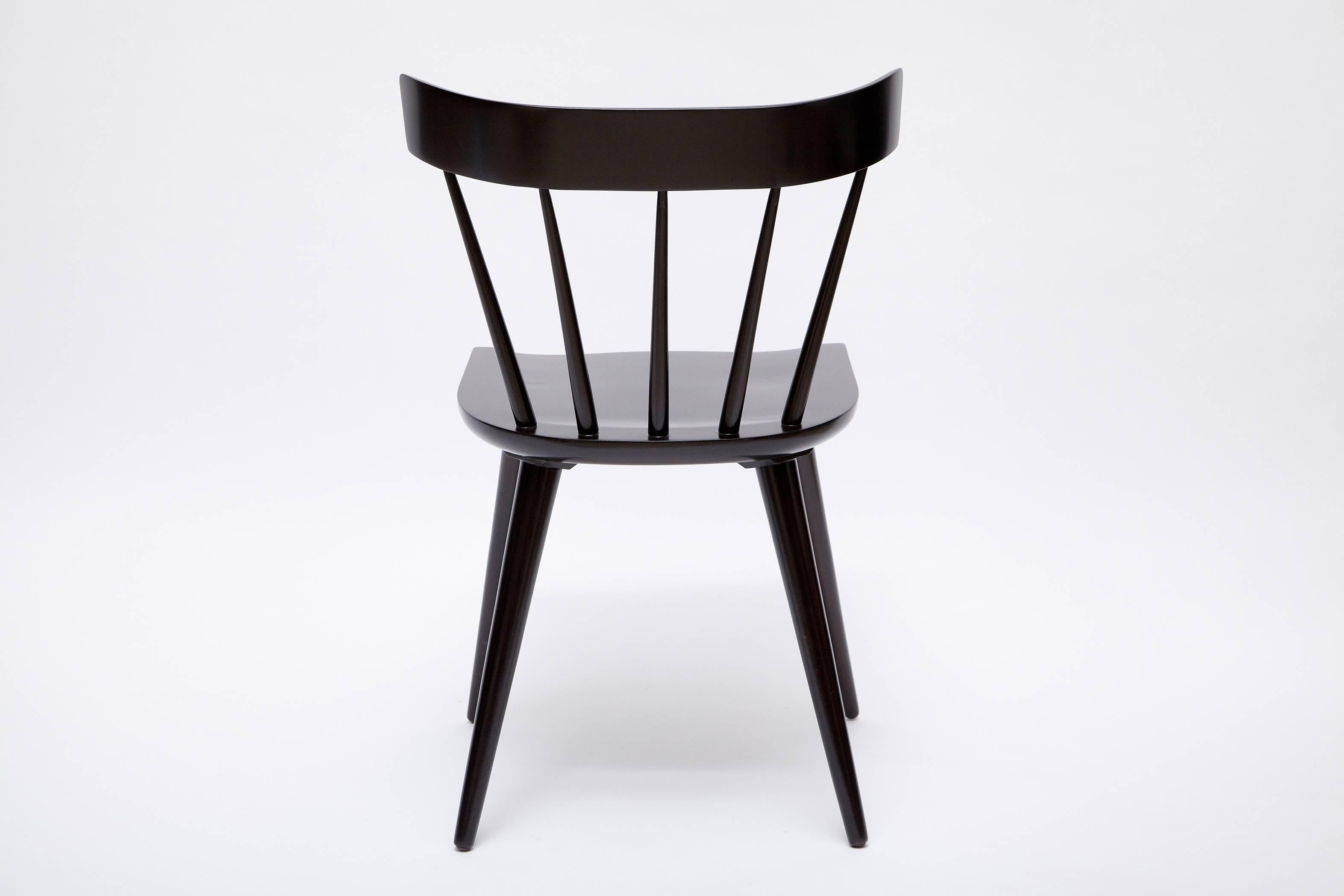 American Set of Six Ebonized Planner Group Chairs by Paul McCobb for Winchendon