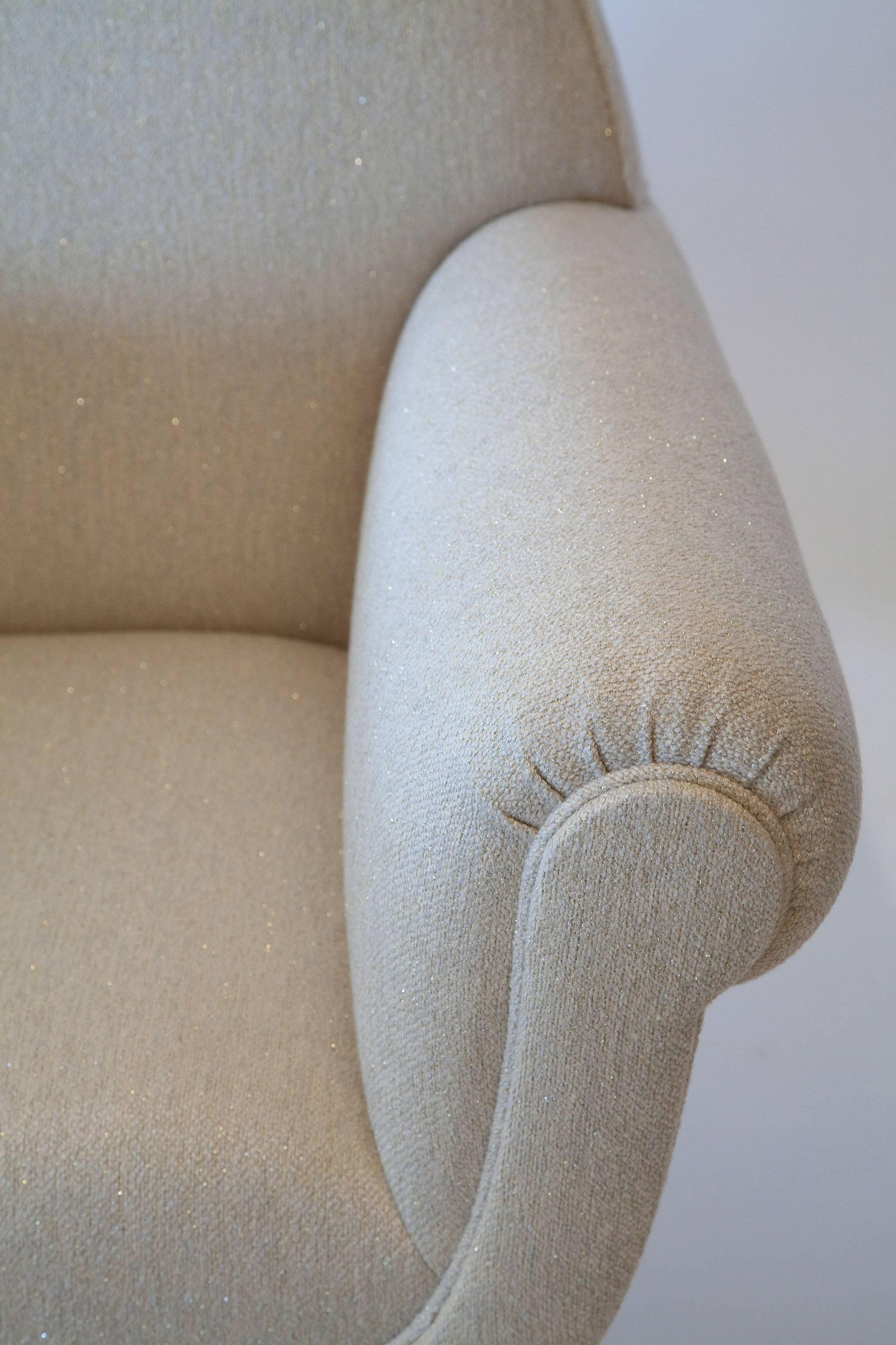 Fully Restored Pair of 1950s Italian Lounge Chairs by Gigi Radice for Minotti 1