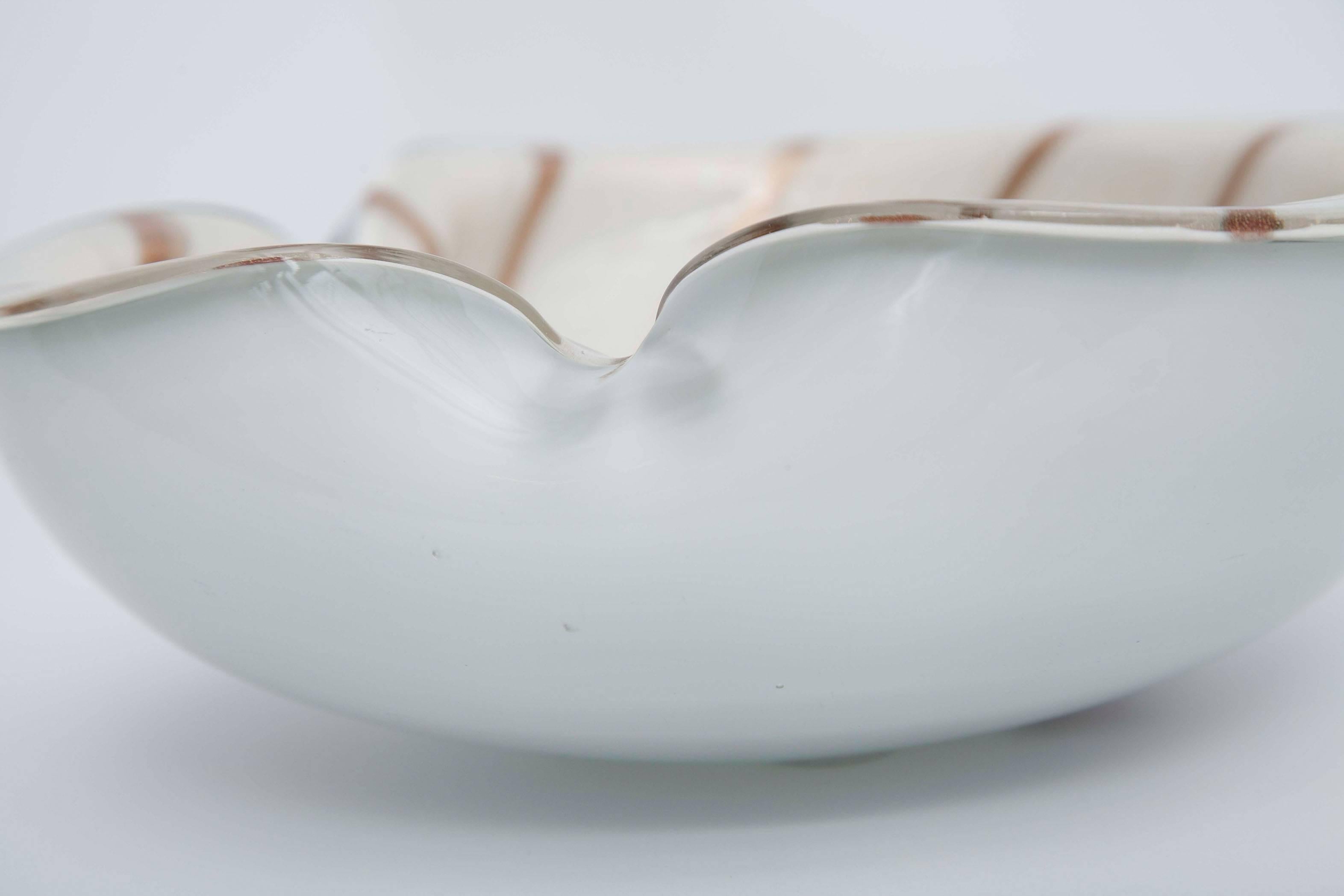 Barbini Murano Glass Bowl In Excellent Condition In North Miami, FL