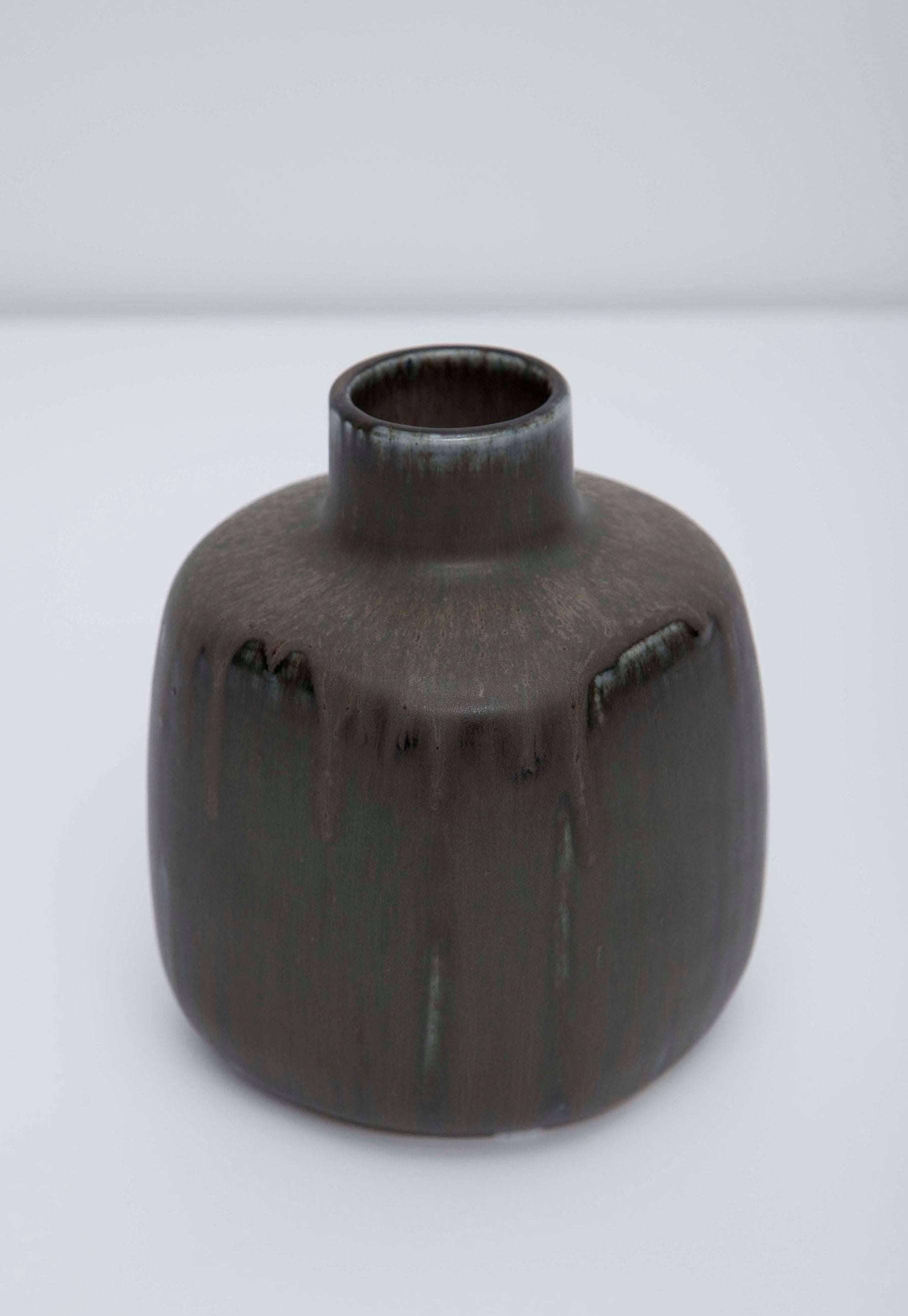 Hand-Crafted Saxbo Stoneware Vase by Eva Stæhr Nielsen