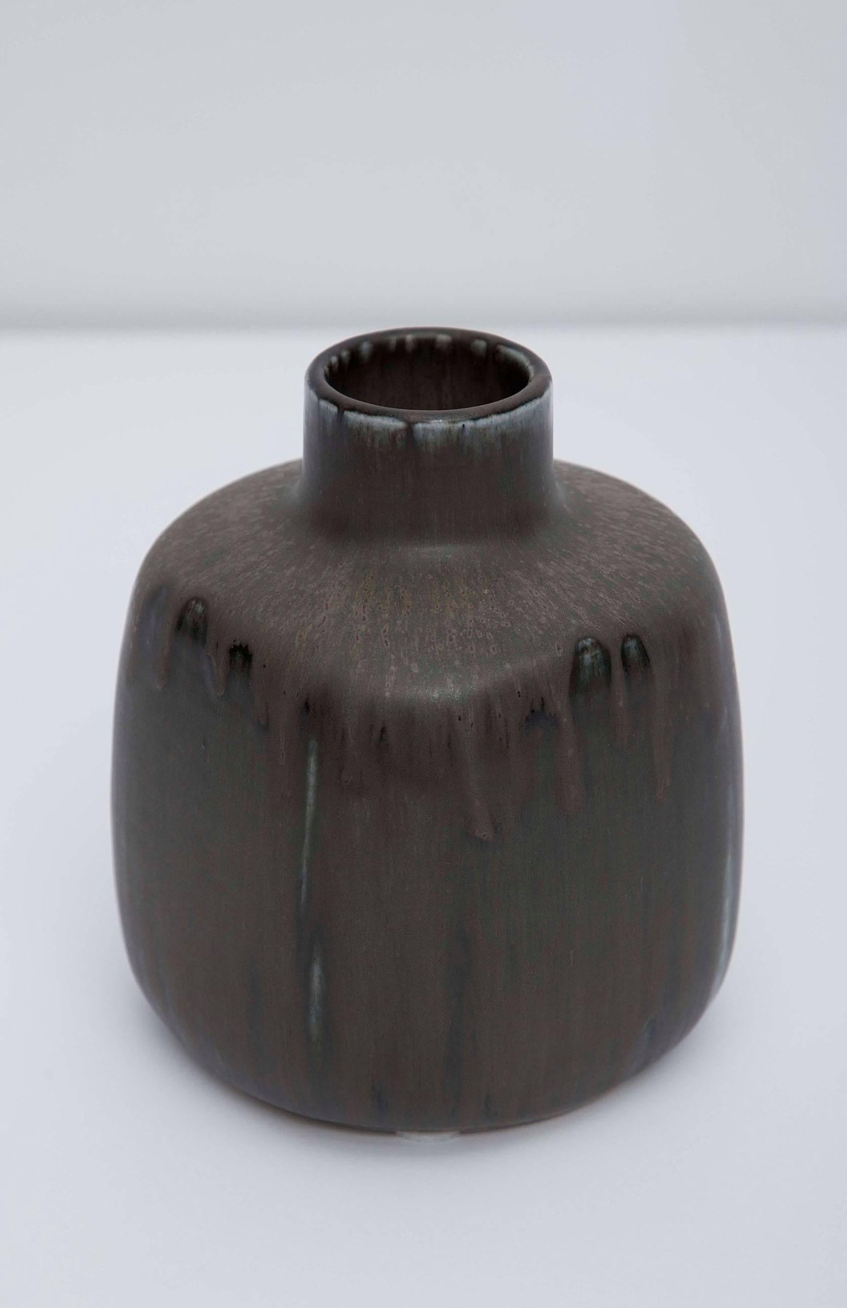 Saxbo Stoneware Vase by Eva Stæhr Nielsen In Excellent Condition In North Miami, FL