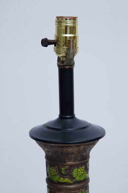 Apple Green Cloisonné and Gilt Bronze Table Lamps at 1stDibs