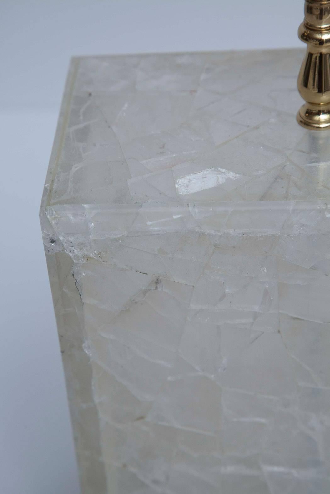 Late 20th Century Rock Crystal Table Lamps