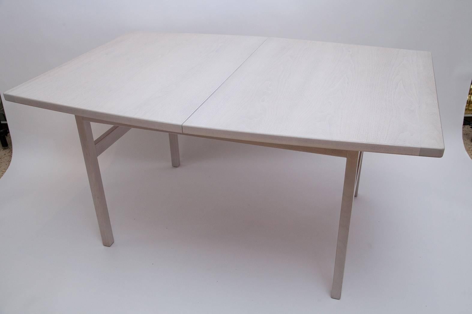 Mid-Century Modern Jens Risom Bleached Walnut Dining Table