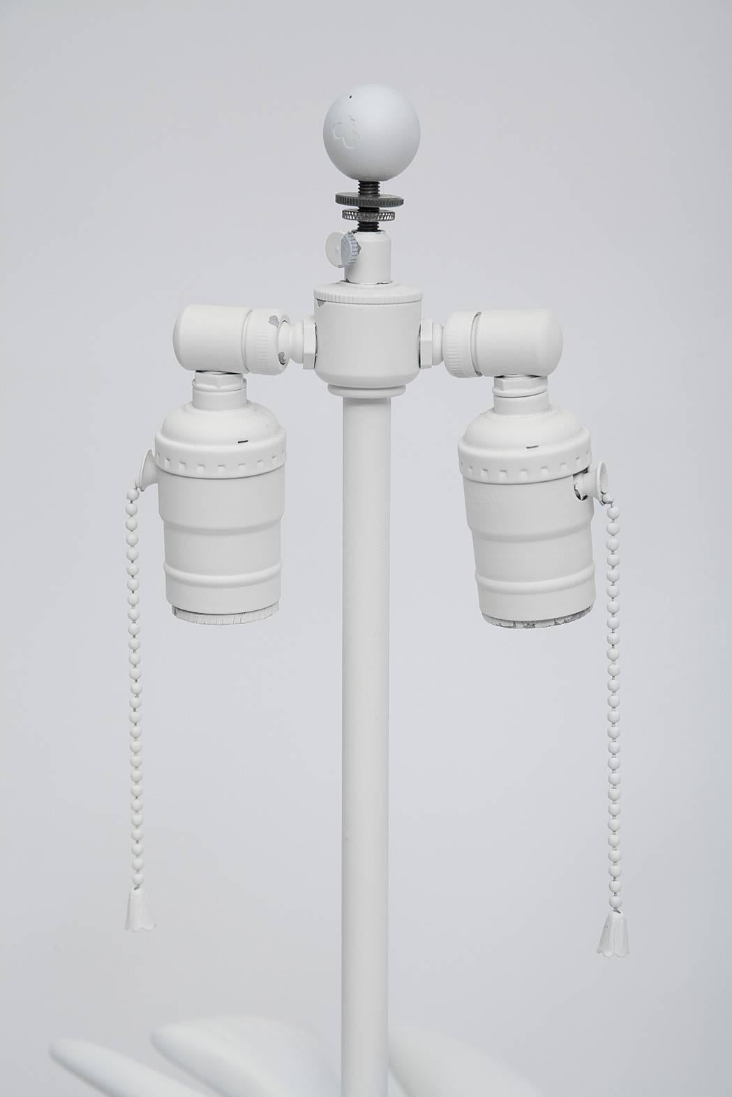 Organic Modern Pair of Sirmos Plaster Dove Lamps