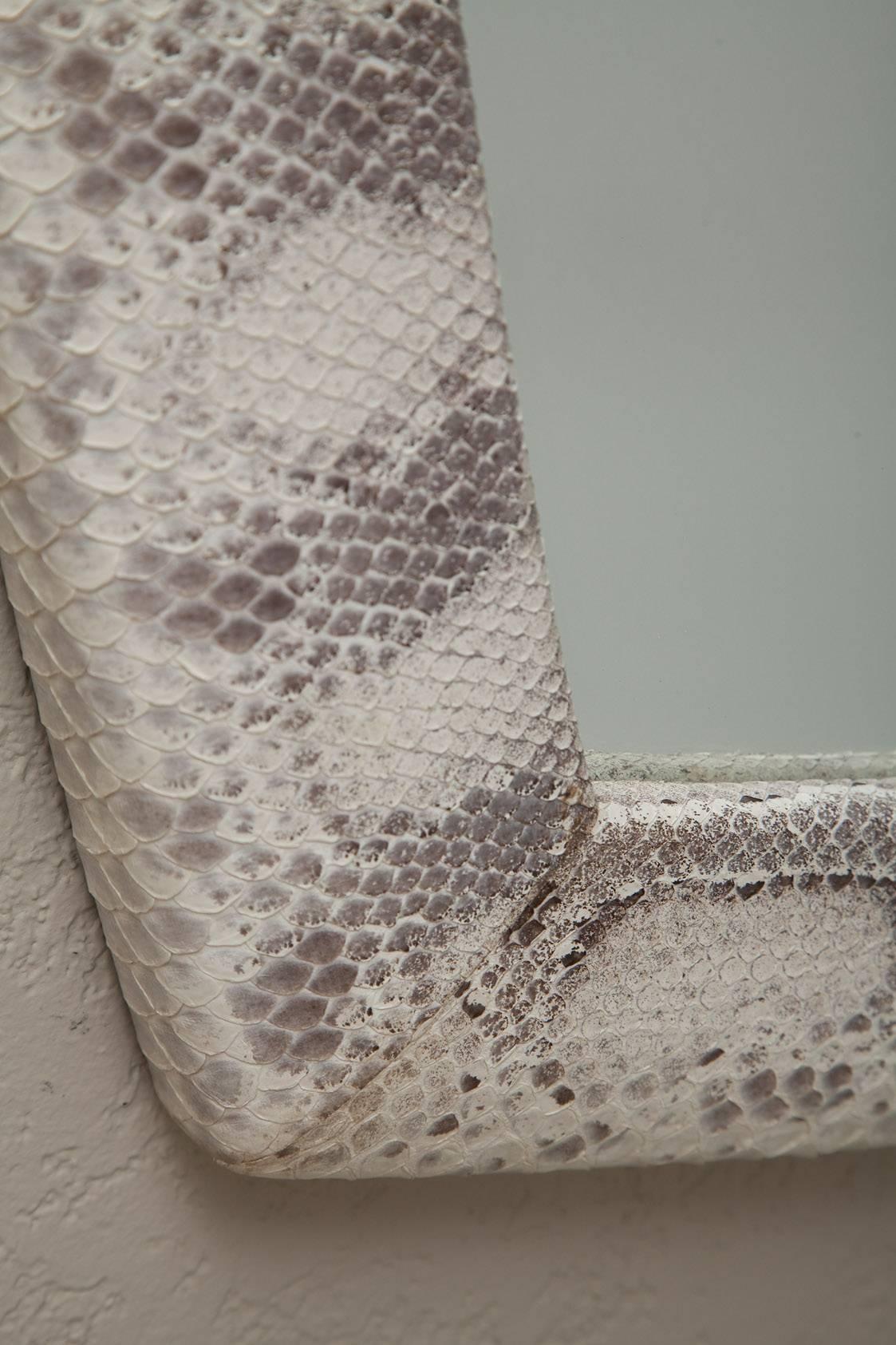 Genuine Python Mirror In Excellent Condition In North Miami, FL
