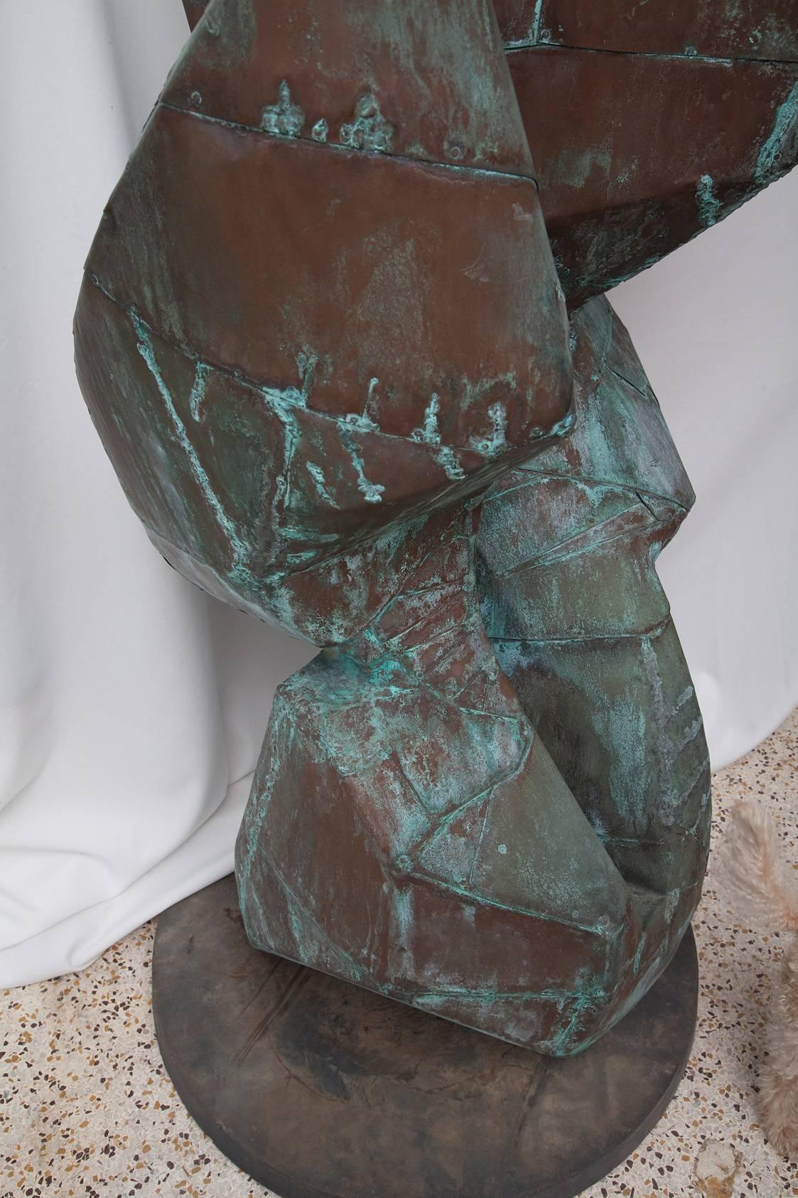 Massive Copper Clad Abstract Sculpture, attr. to Bill Anson 1