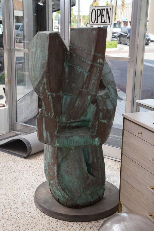 Massive Copper Clad Abstract Sculpture, attr. to Bill Anson For Sale 4