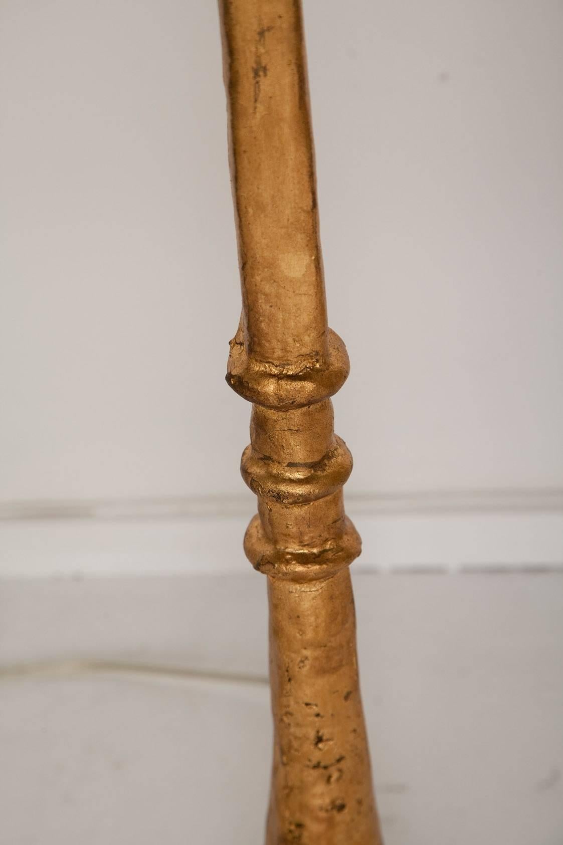 Metal Pair of Giacometti-Inspired Tete de Femme Floor Lamps