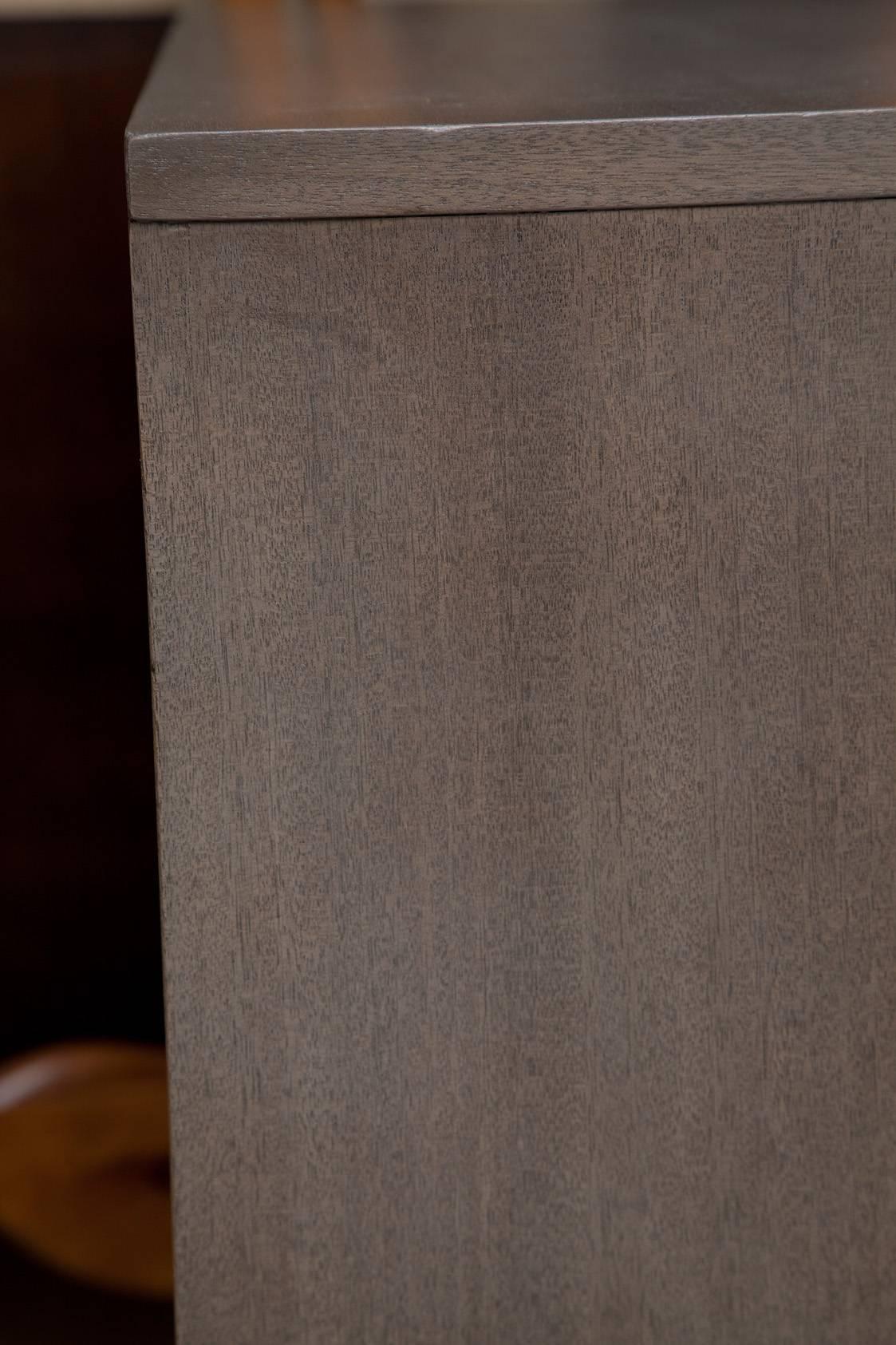 Custom Olive Mahogany and Brass Bachelor Chest by Paul McCobb for Calvin 2