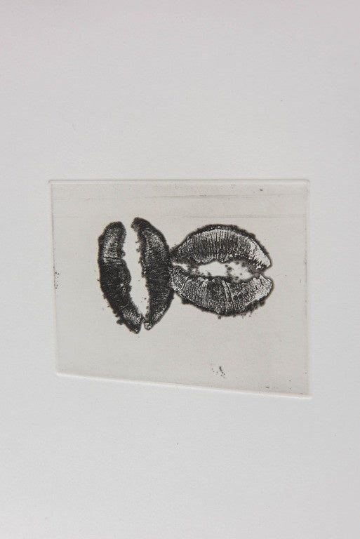 Donald Sultan (b. 1951).
Lip Prints.
Aquatints, 1989 on deckle-edged BFK Rives paper. Each signed, titled, and dated in pencil in left margins 