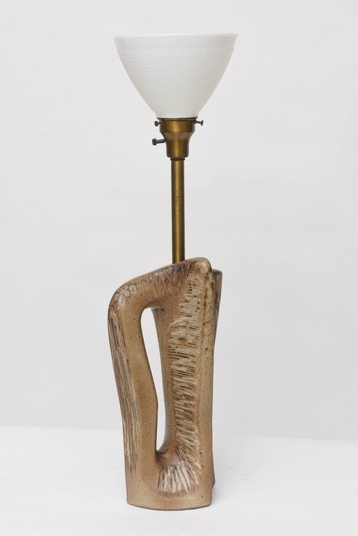 Mid-Century Modern Marianna von Allesch Lamp with Original Maria Kipp Shade
