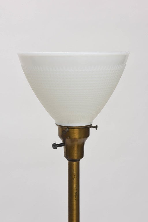 Glazed Marianna von Allesch Lamp with Original Maria Kipp Shade