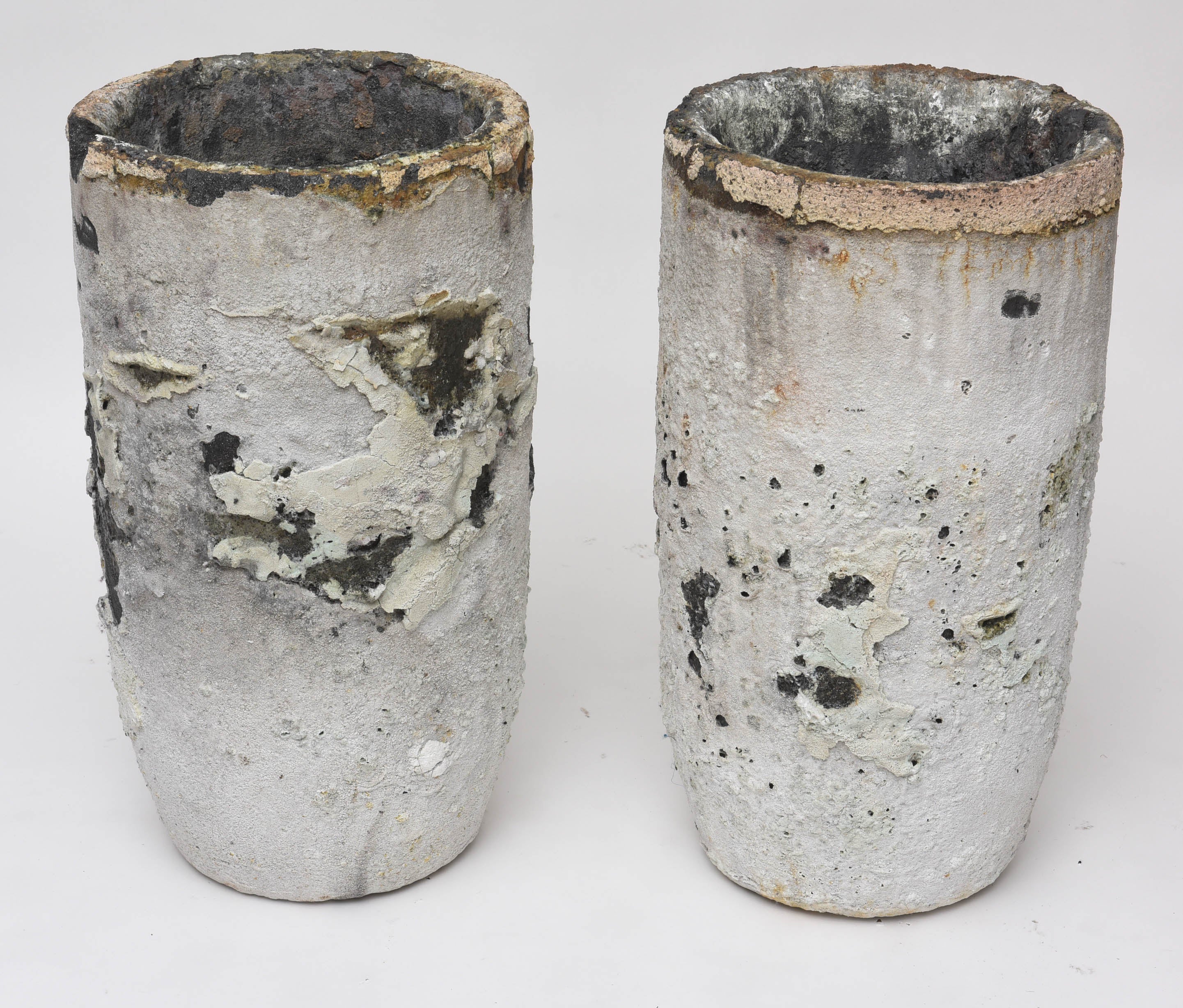 Pair of Large Foundry Crucibles