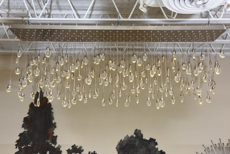 Patinated 112-Light Seed Cloud Chandelier by Ochre