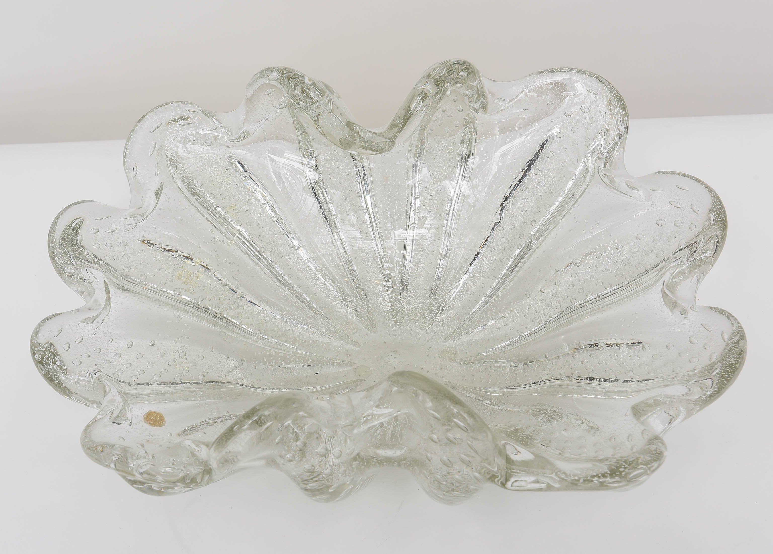 Mid-Century Modern Large Murano Glass Centerpiece Bowl by Ercole Barovier