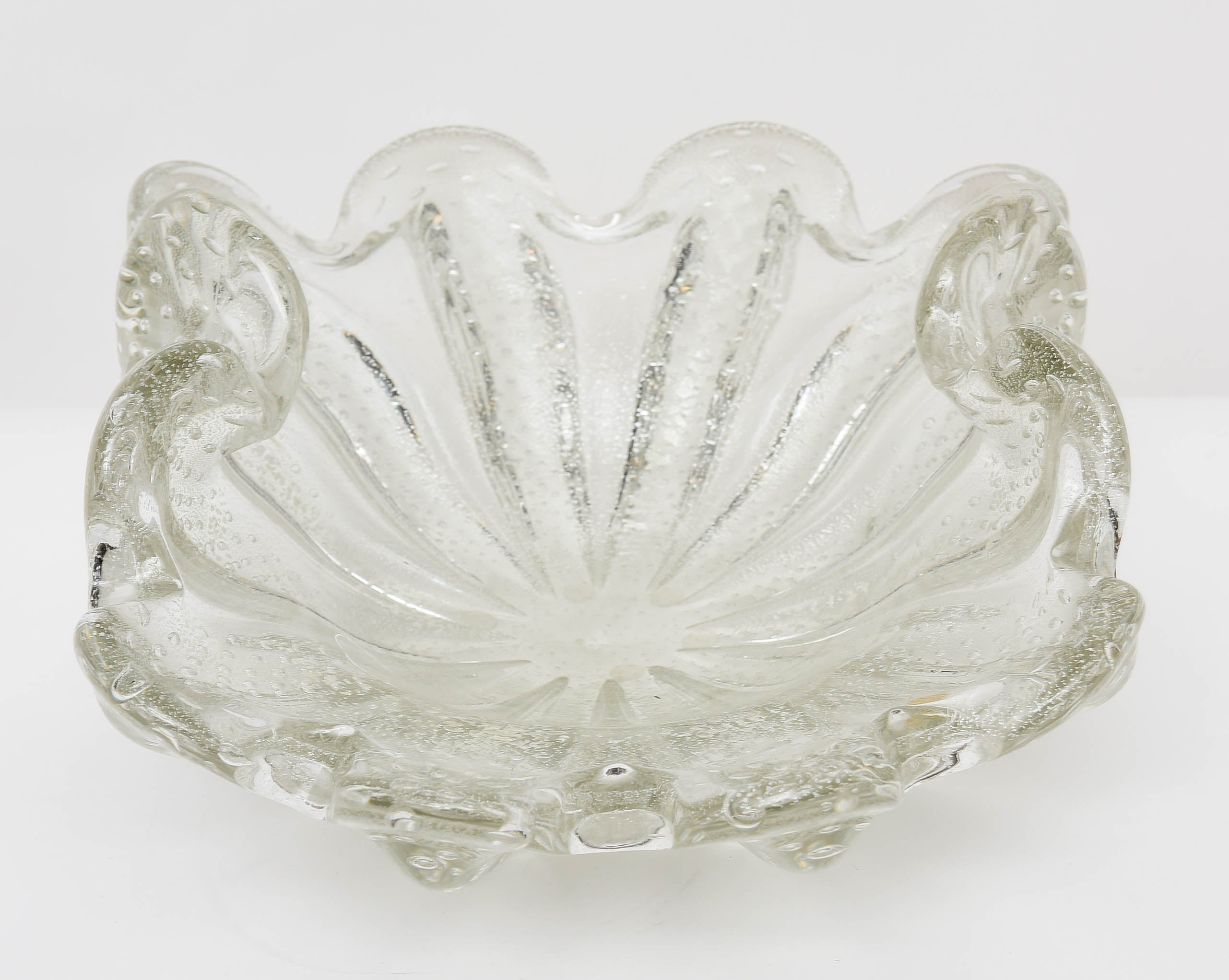 Large Murano Glass Centerpiece Bowl by Ercole Barovier 1