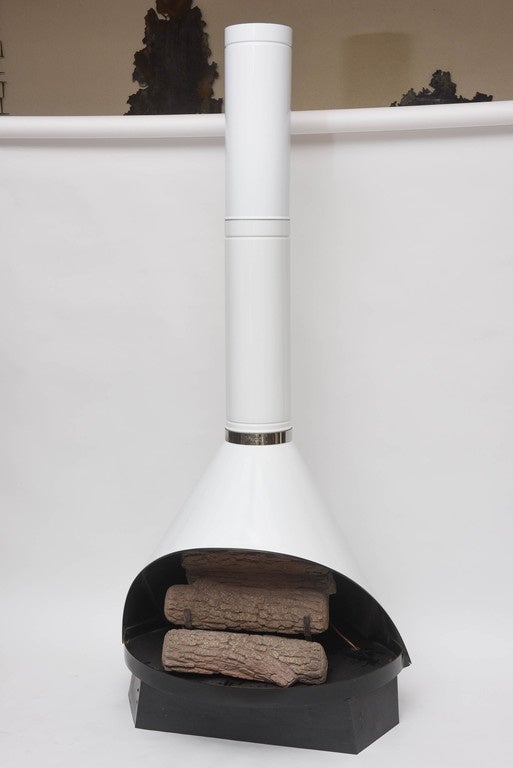 1970s Free-Standing "Kiva" Gas Fireplace by Preway at 1stdibs