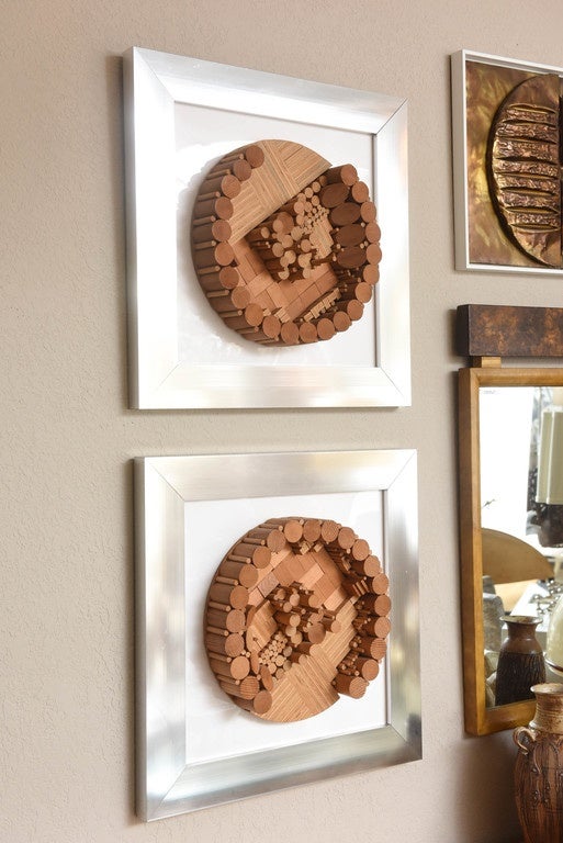 Dimensional Wood Wall Sculptures by Greg Copeland For Sale at 1stdibs