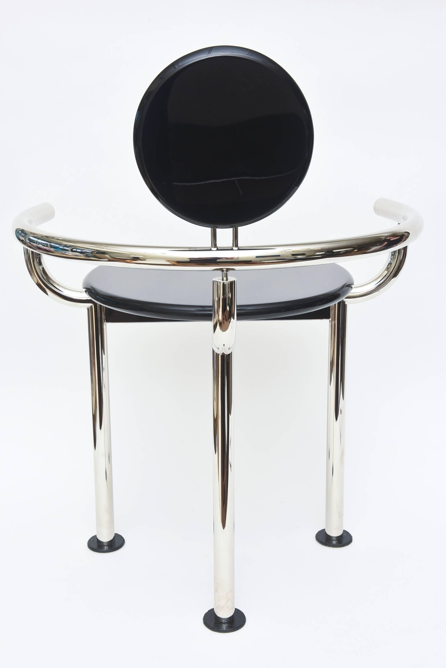 Modern Memphis Style Sculptural Side/Vanity Chair