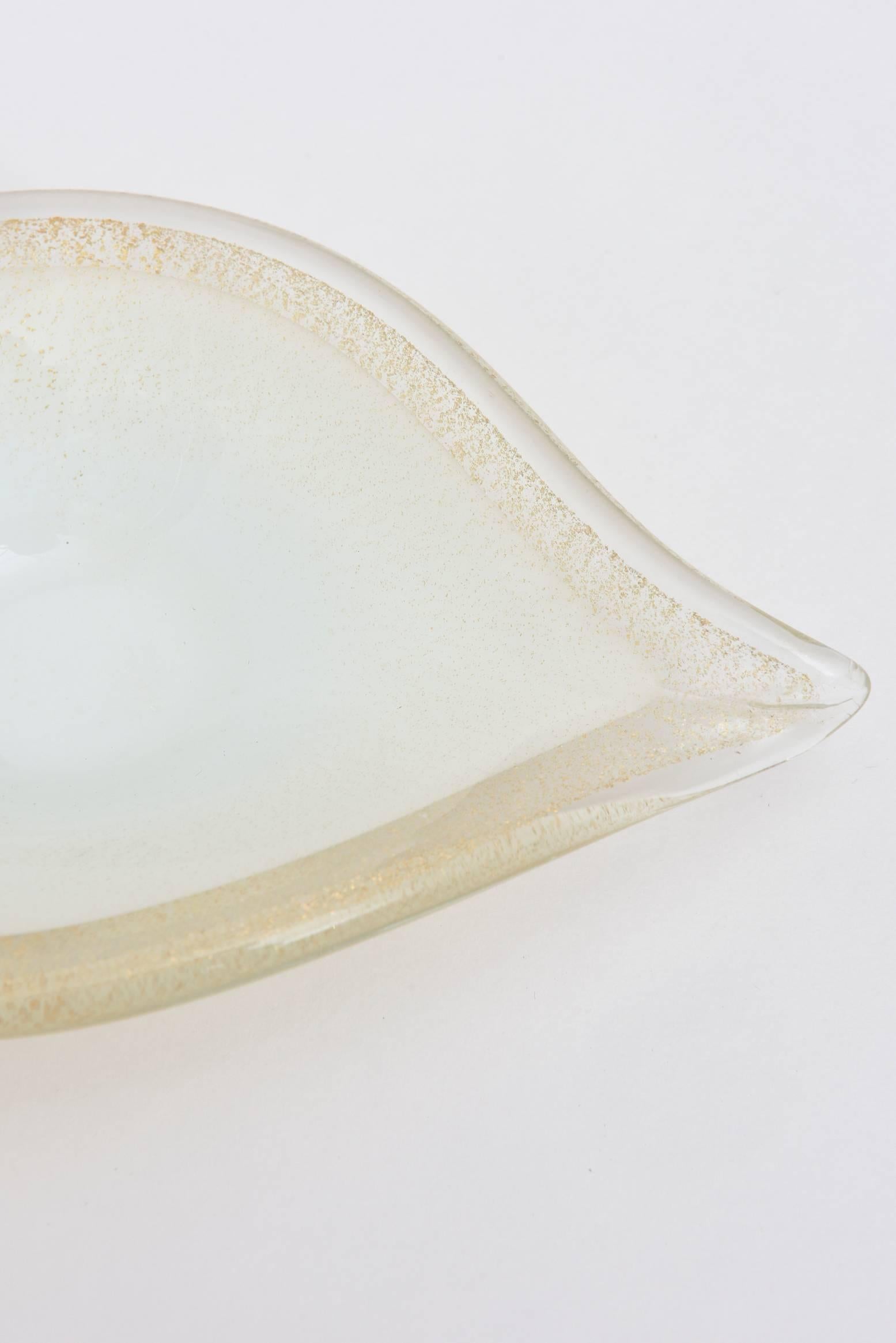 Pair of Barovier e Toso Italian Murano Teardrop Glass Bowls 2