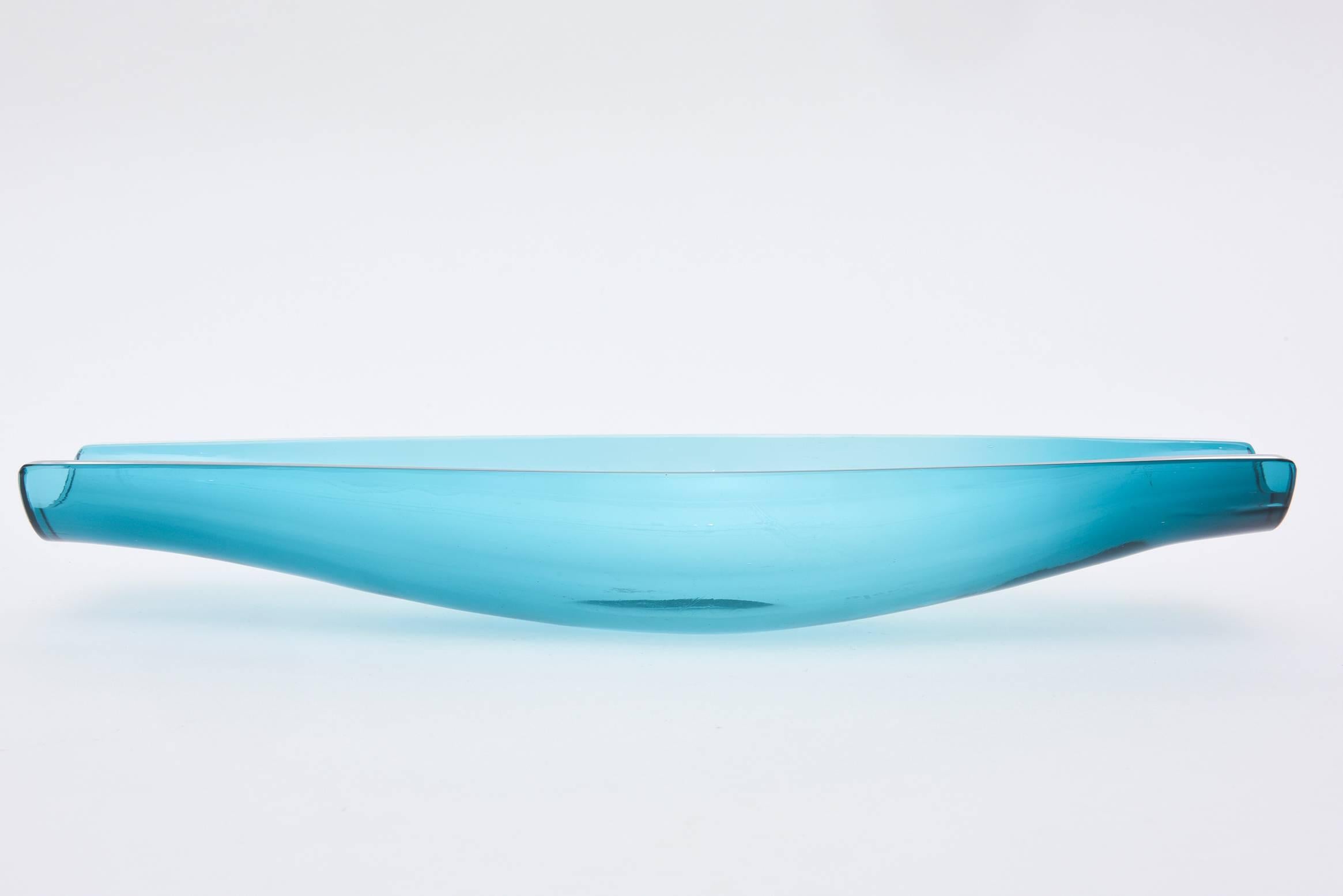 vintage blenko glass bowl