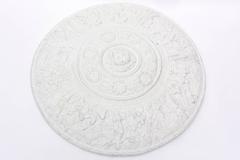 Versace Attribtion White Plaster Over Resin Medallion Relief Wall Sculpture