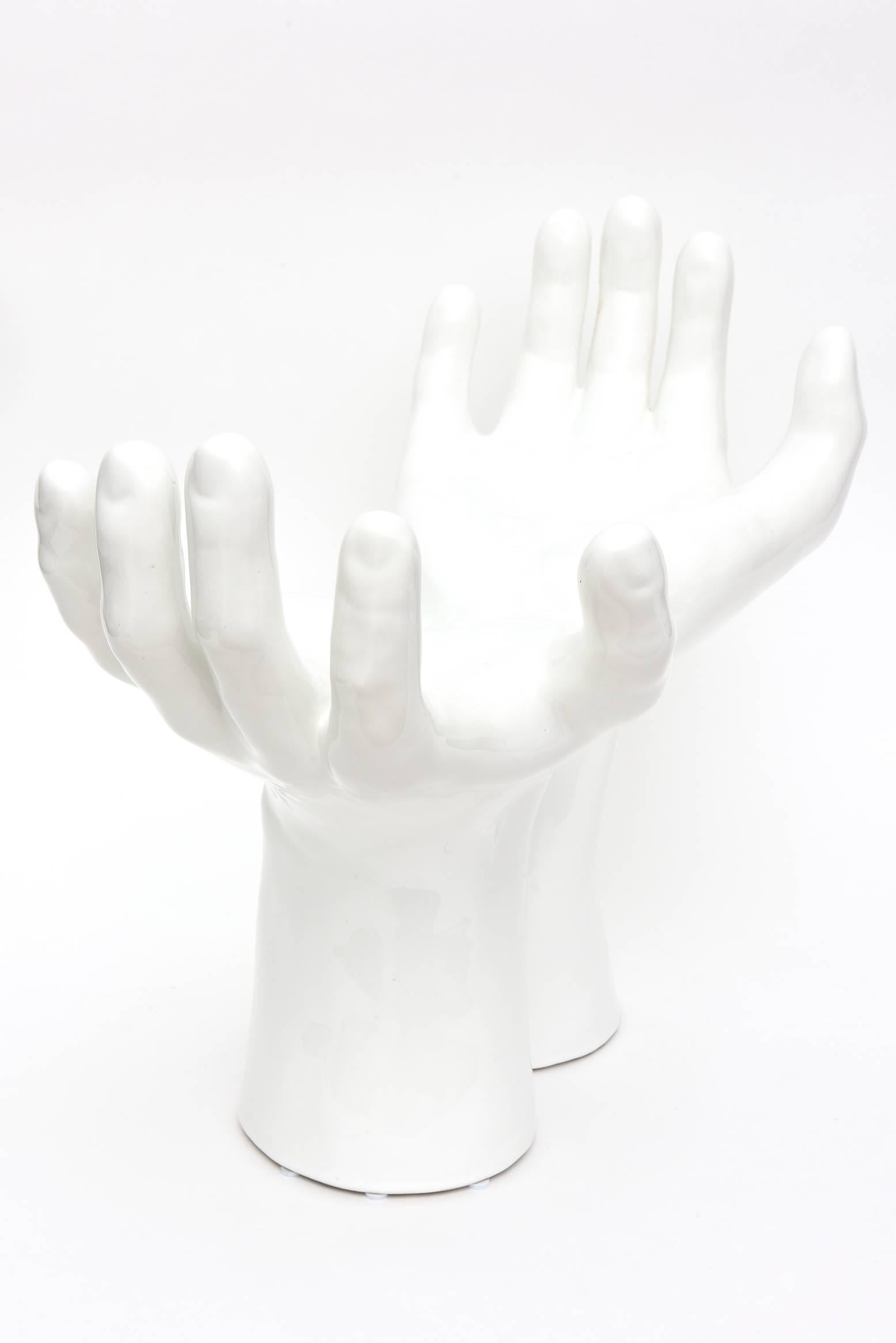 ceramic hand sculpture