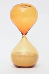 Italian Murano Vintage Venini Sculptural Hourglass