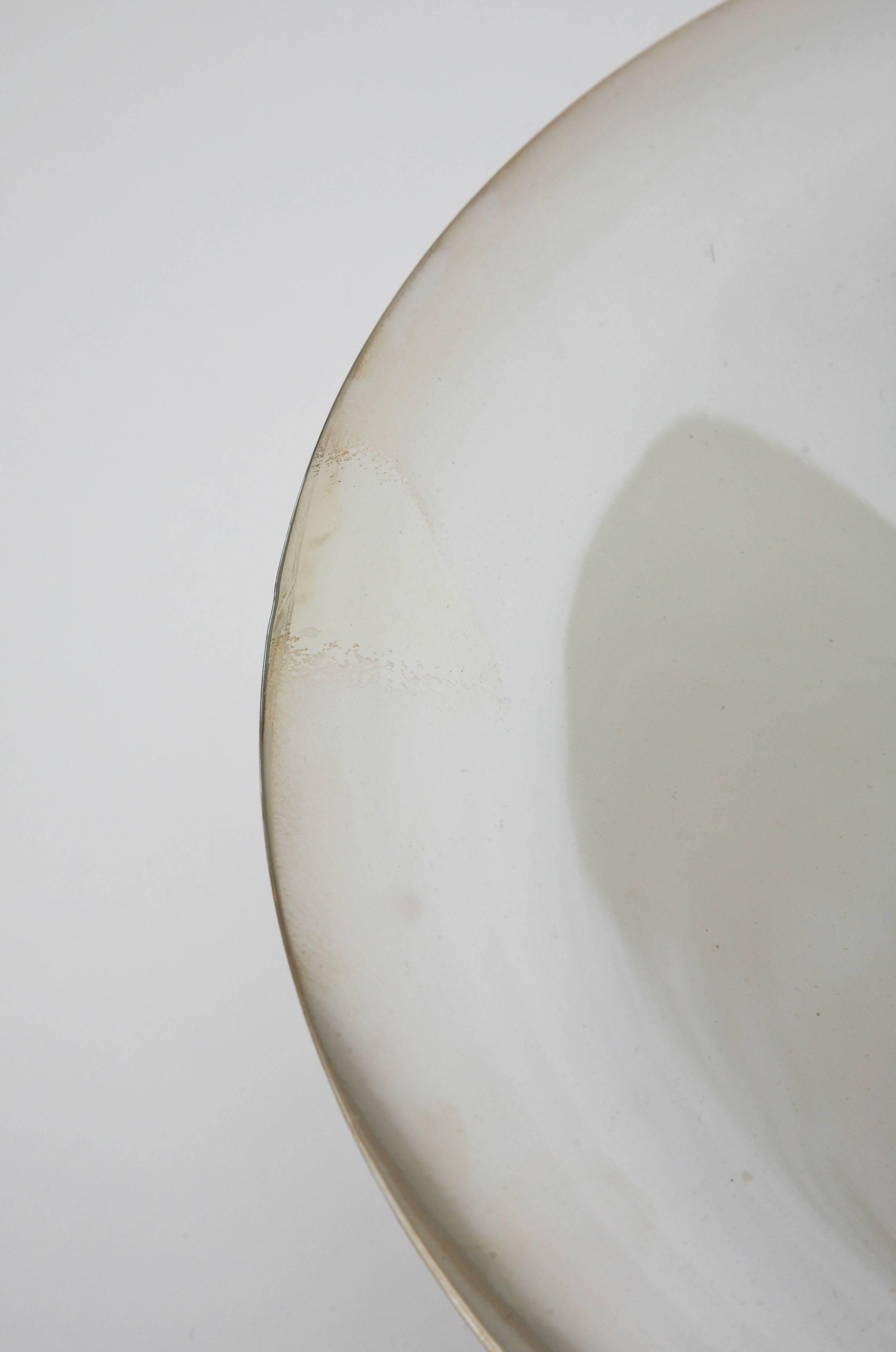 Christofle Polished Silver Plate Pedestal Bowl  2