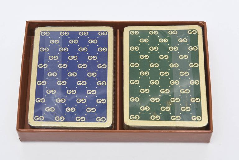 Set of Iconic Vintage Gucci Playing Cards at 1stDibs