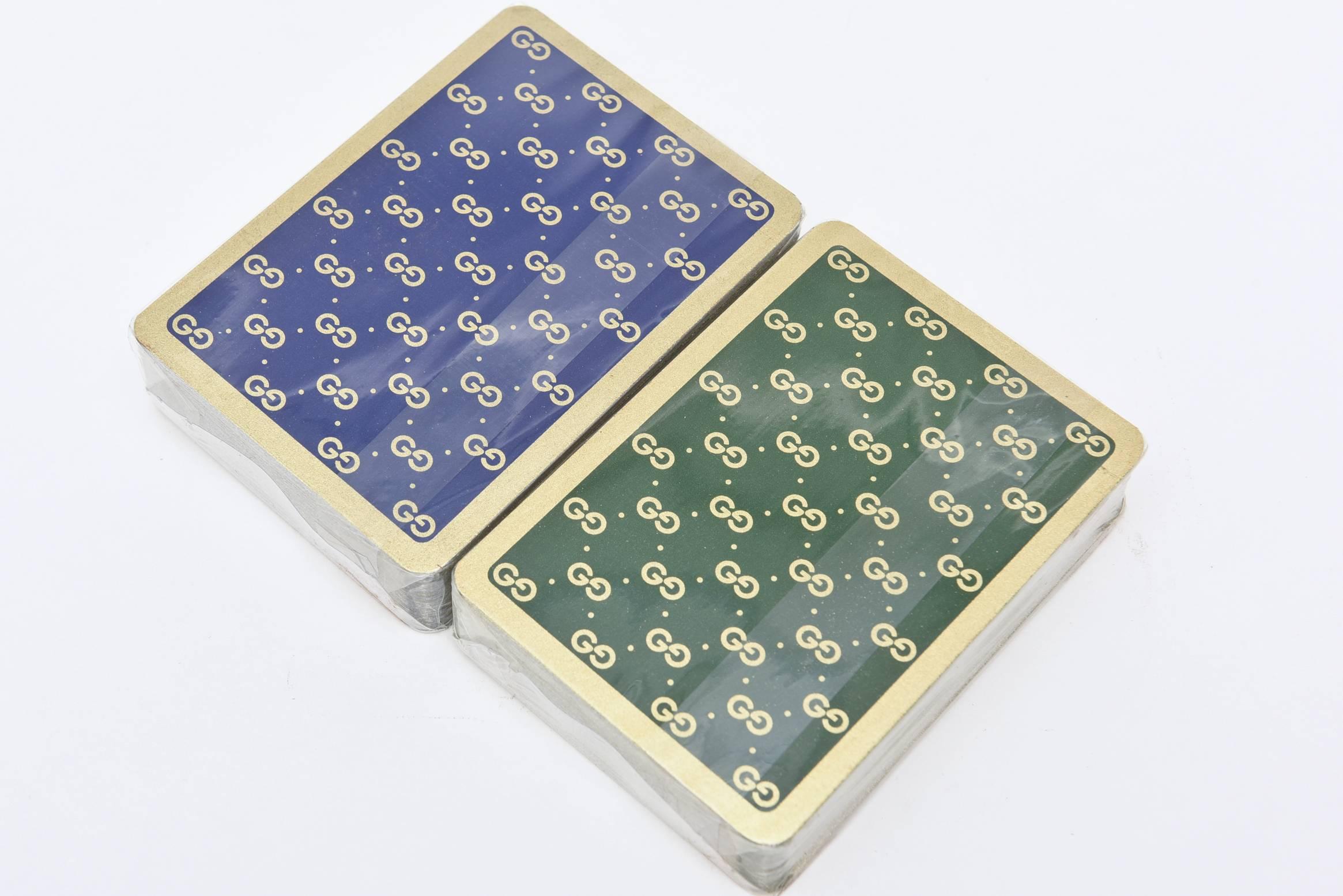 Italian Set of Iconic Vintage Gucci Playing Cards