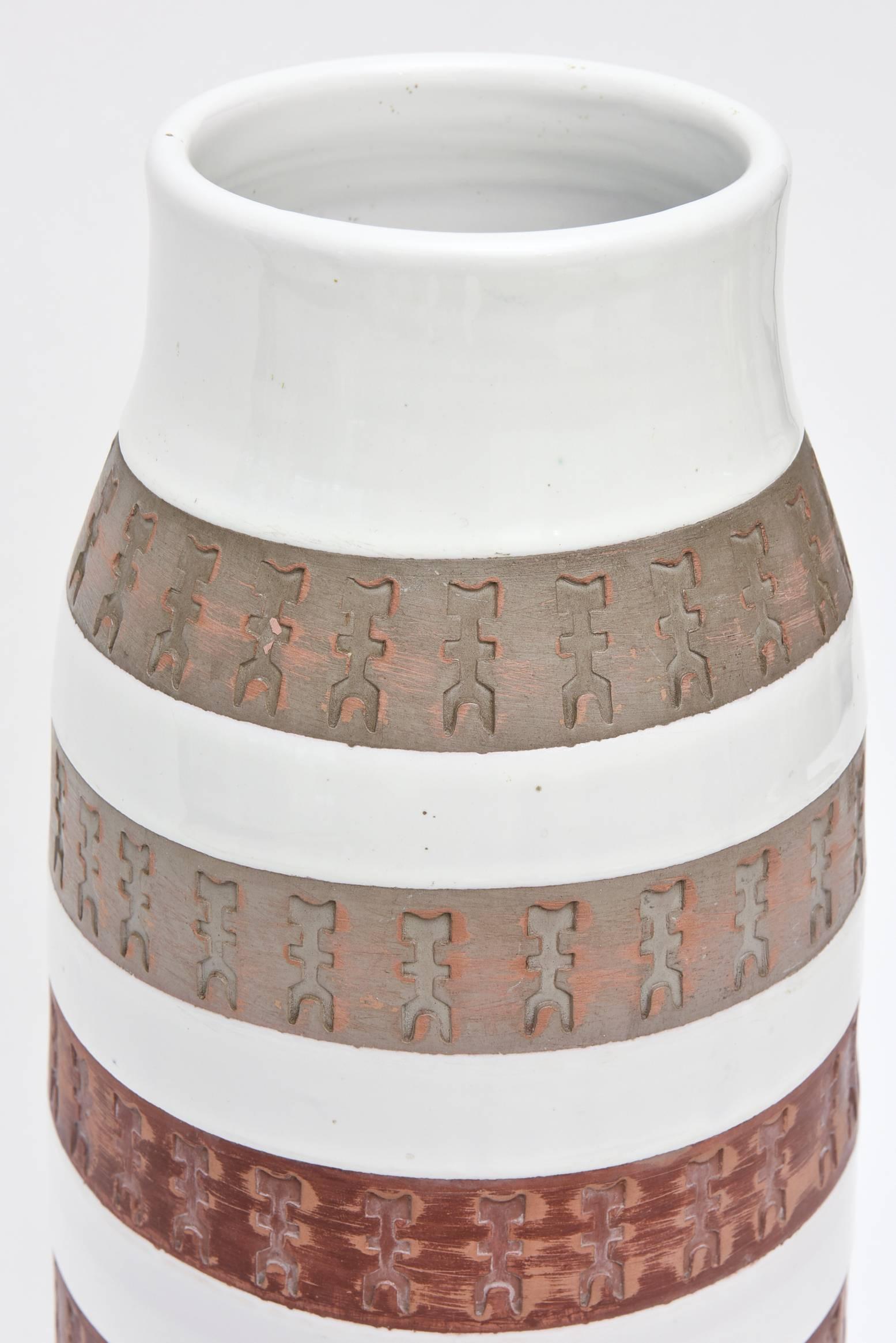 Italian Aldo Londi Bitossi Ceramic Vase or Vessel Mid-Century Modern