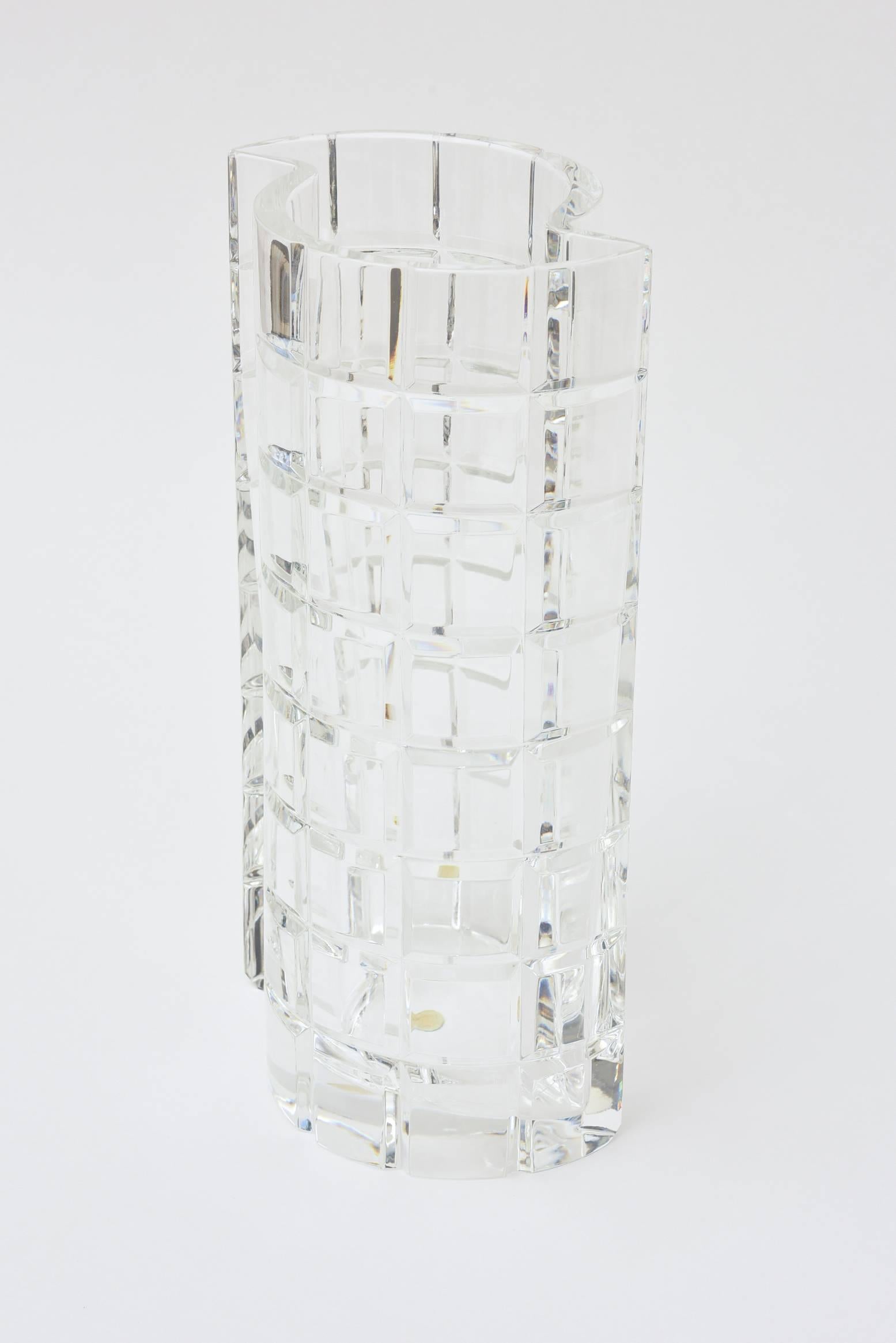 crystal tiffany vase