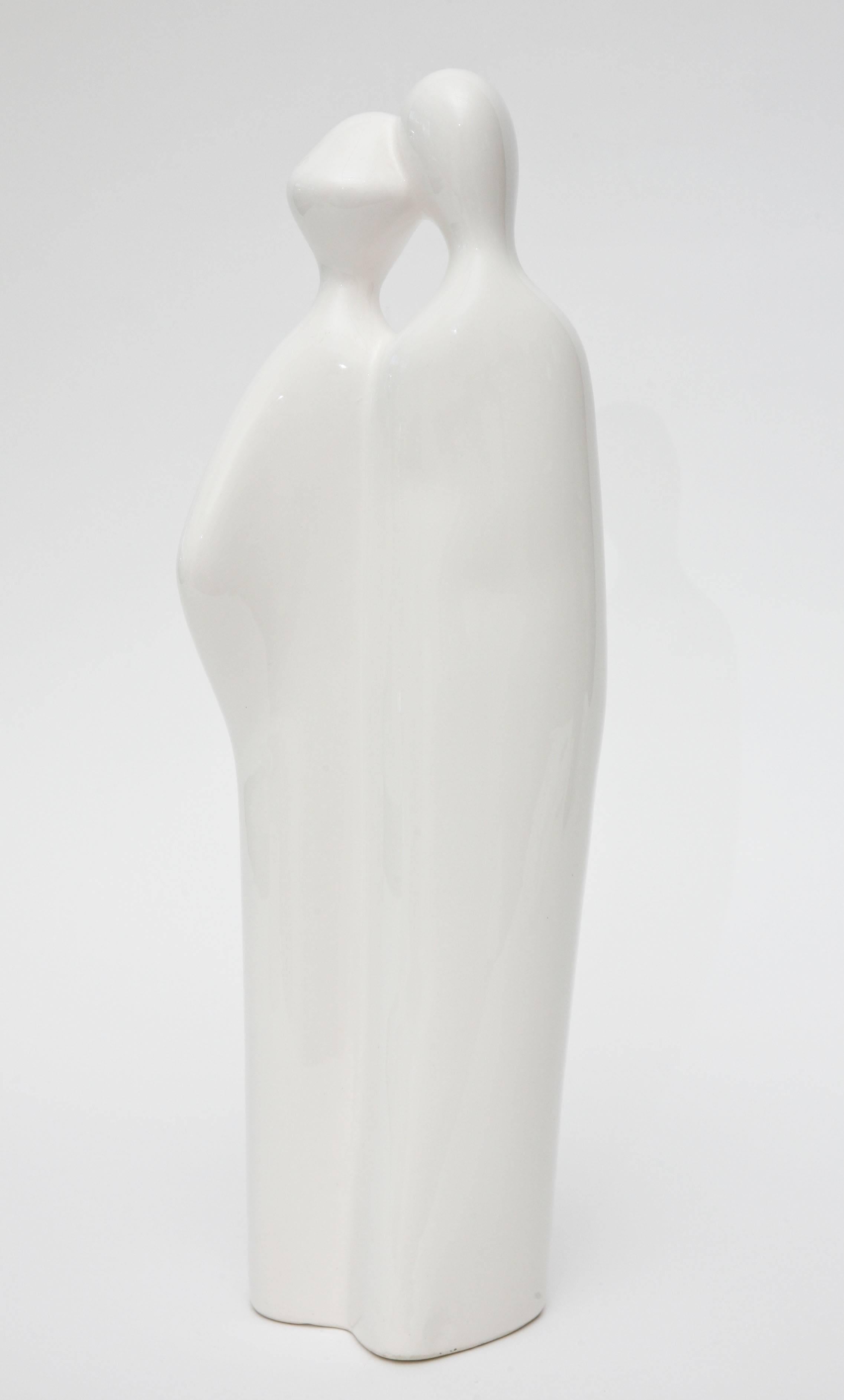 Metà XX secolo Modernista d'epoca Rosenthal Netter Oggetto astratto in porcellana e scultura in vendita