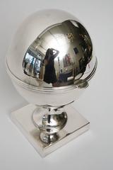 Ovoid Silver Plate Sculptural Caviar Bowl/ Serving Dish or Caviar Stand /SALE
